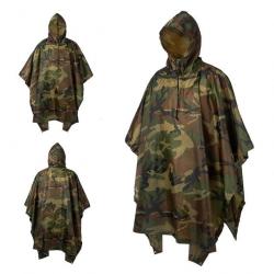 Poncho imperméable en polyester 210T - Camouflage 4