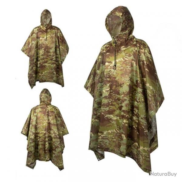 Poncho impermable en polyester 210T - Camouflage 5