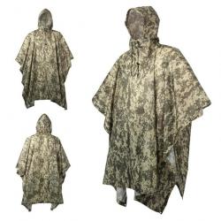 Poncho imperméable en polyester 210T - Camouflage 8