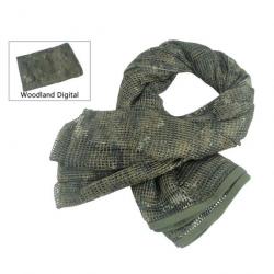 Foulard filet camouflage mesh type sniper - Modèle Woodland Digital