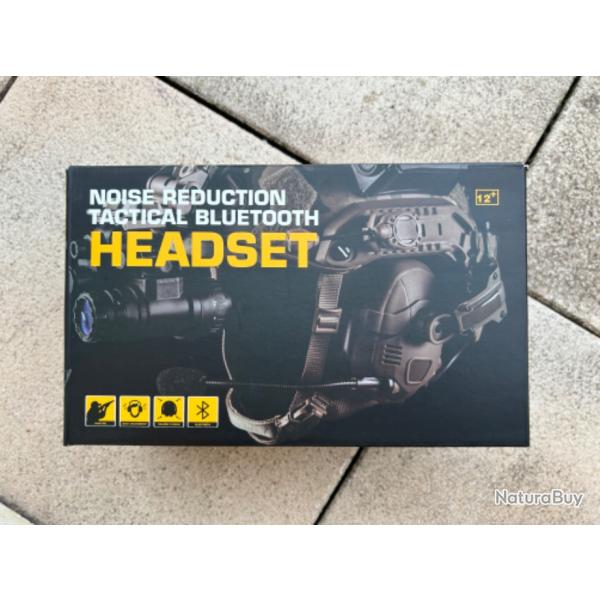 Casque audio airsoft black