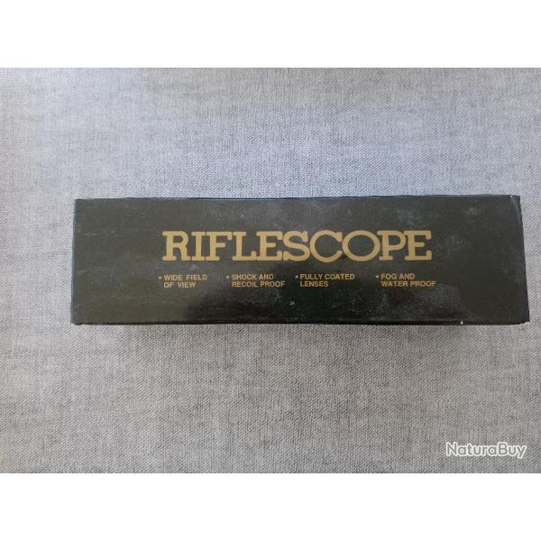 LUNETTE DE TIR RIFLESCOPE LUMINEUX ROUGE/VERT 2-6 X28E AVEC SON MONTAGE