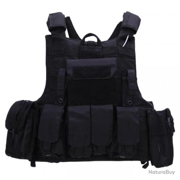 GILET TACTIQUE RAPTOR NOIR - 101 INC