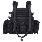 Gilet Tactique Mil-Tec 9 Poches Camouflage - Pour Paintball, Airsoft, Survie - Occasion