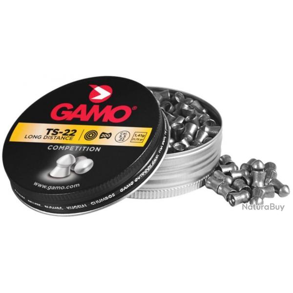 200 Plombs Gamo TS-22 Cal.5.5mm Longue Distance