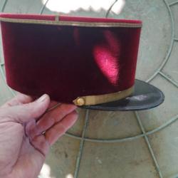 kepi service sante velours rouge