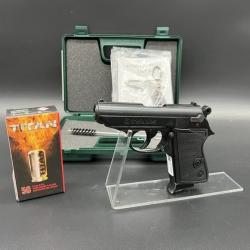 Pack Pistolet à blanc Kimar Lady réplique Walther PPK 9MM PAK + 50 munitions