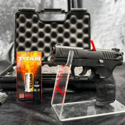 Pack prêt à tirer - PISTOLET WALTHER P22Q CALIBRE 9 MM PAK - NOIR