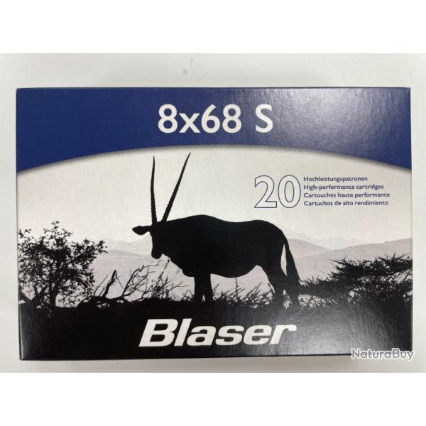 BLASER CDP CAL 8X68S 12.7G BTE DE 20 BALLES(vendu par 2 boites)