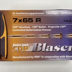 BLASER CDP CAL 7X65R 10G BTE DE 20 BALLES(vendu par 2 boites)