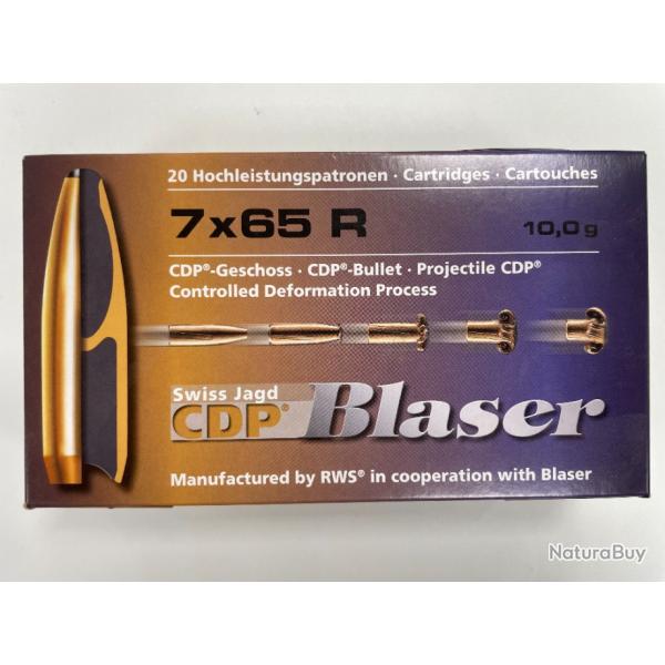 BLASER CDP CAL 7X65R 10G BTE DE 20 BALLES(vendu par 2 boites)