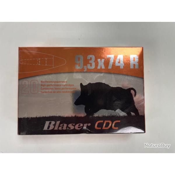 BLASER CDC CAL 9.3X74R 16.2G BTE DE 20 BALLES(vendu par 2 boites)