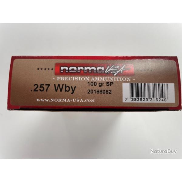 NORMA 257 WHETHERBAY100G SP BTE DE 20 BALLES(vendu par 2 boites)