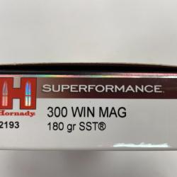 HORNADY 300 WIN SST 11.7G BOITE DE 20 BALLES(VENDU PAR 2 BOITES°