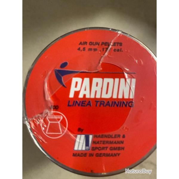 BF24 - PLOMBS PARDINI LINEA TRAINING - 4.5mm - LOT DE 50 BOITES x500