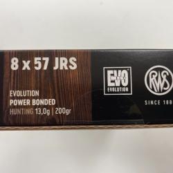 RWS 8X57JRS EVO 13G BOITE DE 20 BALLES(VENDU PAR 2 BOITES)