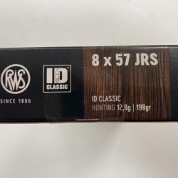 RWS 8X57JRS 12.8G BOITE DE 20 BALLES(VENDU PAR 2 BOITES)