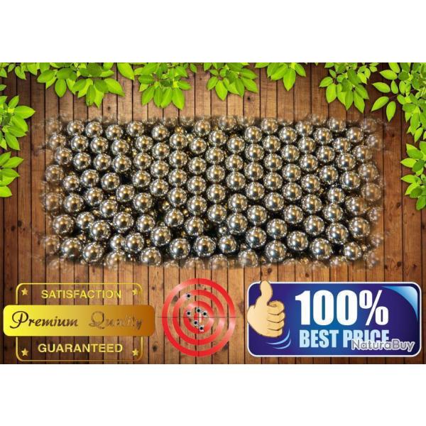 Lots de 500 Billes acier 8mm pour lance-pierres et Frondes- Slingshot Ammo