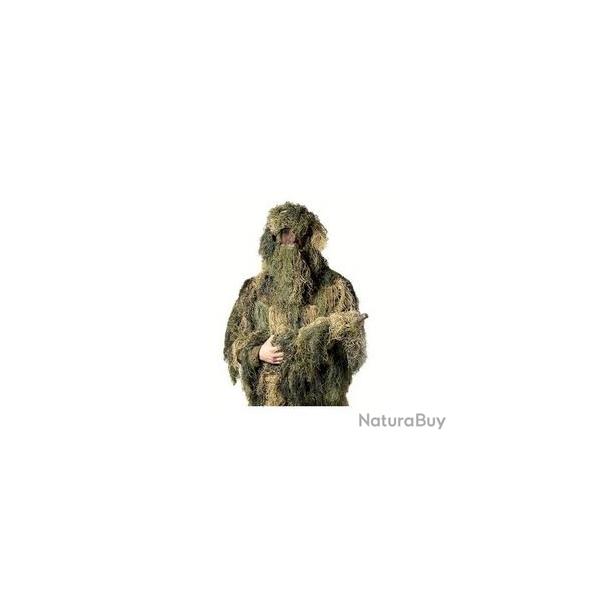 TENUE GHILLIE SUIT SNIPER + PREDATOR FACE VEIL + GEAR PATCH