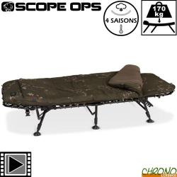 Bed Chair Nash Scope Ops 4 Fold MKII 6 pieds 4 saisons