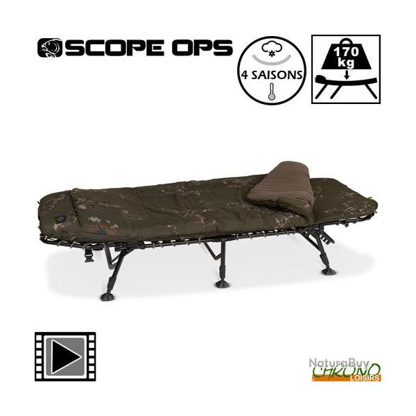 Bed Chair Nash Scope Ops 4 Fold MKII 6 pieds 4 saisons