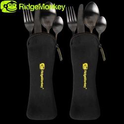 Couverts RidgeMonkey DLX Cutlery Set Twin Pack