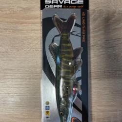 Leurre souple armé Savage gear 4D line thru pike 25cm