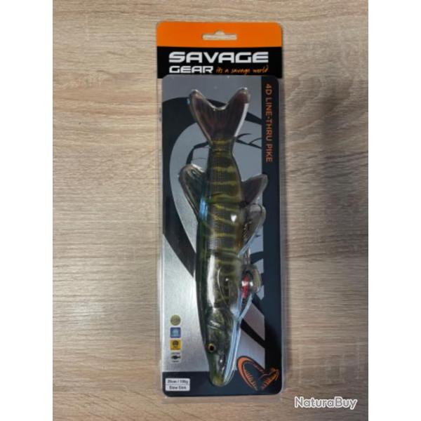 Leurre souple arm Savage gear 4D line thru pike 25cm