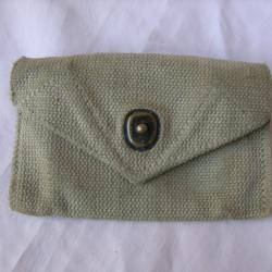 WW2 US POCHETTE EN TOILE POUR PANSEMENT MILITAIRE AMÉRICAINE M-24