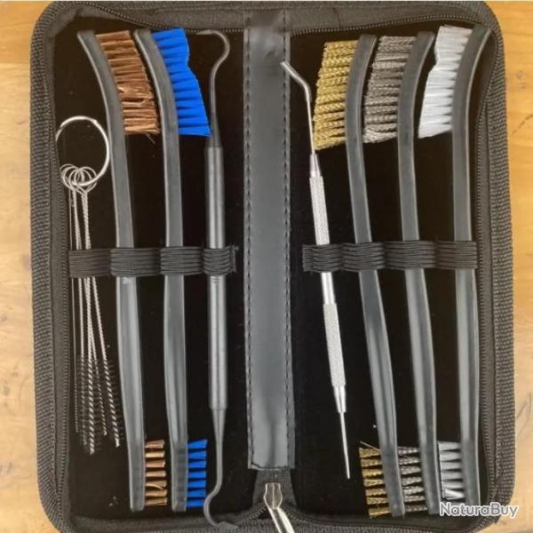 Kit de nettoyage plusieurs outils avec pochette de rangement - Modle B