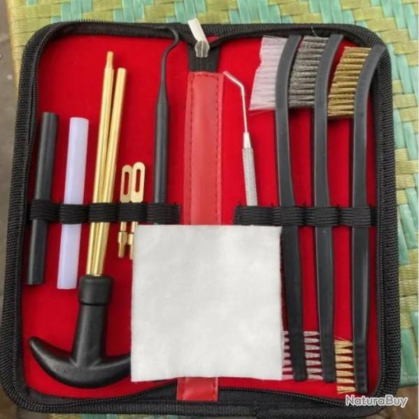 Kit de nettoyage plusieurs outils avec pochette de rangement - Modle D