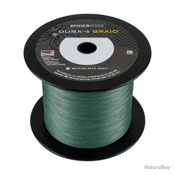 Tresse Spiderwire Dura 4 Moss Green 1800M 10/100-9,1KG