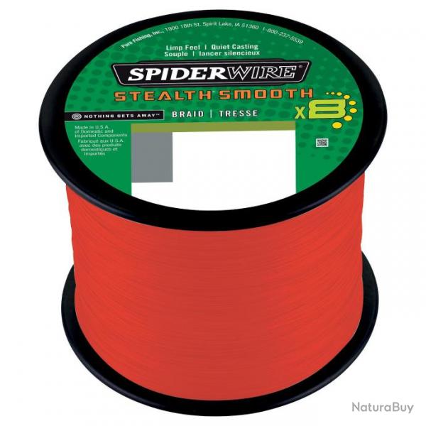 Tresse Spiderwire Steal Smooth 8 Red 2000M 6/100-5,4KG