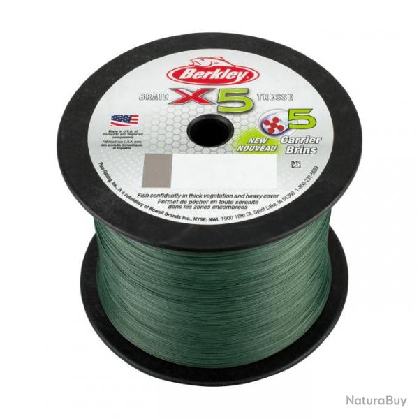 Tresse Berkley X5 Verte 2000M 10/100-9KG