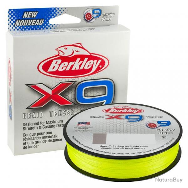 Tresse Berkley X9 Fluo 2000M 6/100-6,4KG