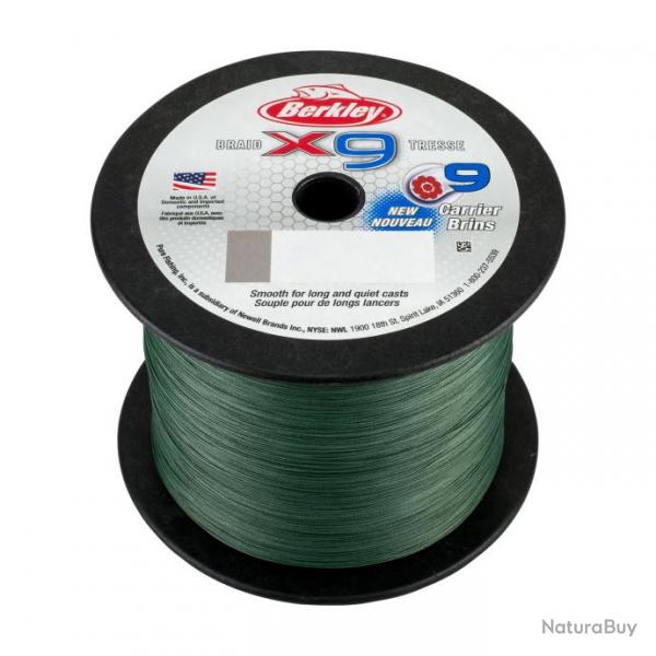 Tresse Berkley X9 Verte 2000M 6/100-6,4KG