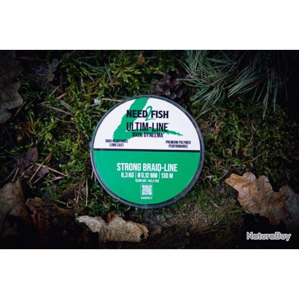 Strong Braid-Line - Verte - Verte / 0.10 mm / 4.5 kg / 130 m