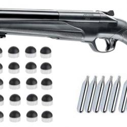 Umarex T4E HDS 68 Double Barrel Paintball Home Defense Shotgun incluant 10x capsules de CO2 de 12 gr