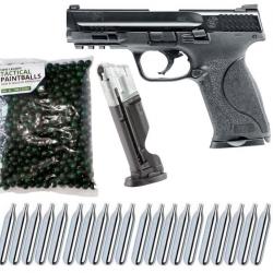 Smith & Wesson M&P9 2.0 T4E cal.43 pistolet de défense à domicile incluant un chargeur de rechange, 