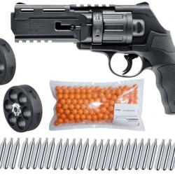 Umarex T4E TR 50 Revolver de défense à domicile RAM cal.50 avec 2 chargeurs supplémentaires, 250 bil