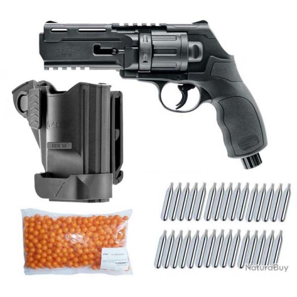 Revolver de dfense  domicile Umarex T4E TR 50 RAM cal.50 + Holster, 500 balles de peinture cal.50 