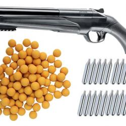 Umarex T4E HDS 68 Double Barrel Paintball Home Defense Shotgun incluant 20x capsules de CO2 de 12 gr