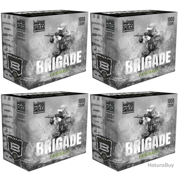 G.I. Sportz Brigade Paintballs pour MagFed 4000 pices - Remplissage jaune