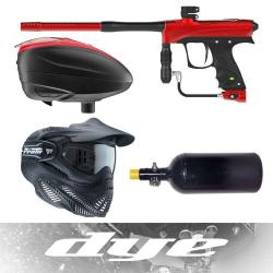 Teinture DPL Pack débutant de paintball de tournoi comprenant Rize CZR, chargeur, masque et système 