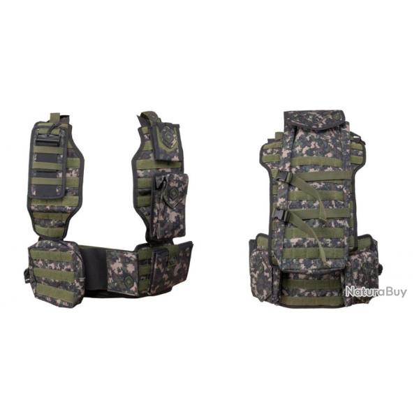 NXe gilet tactique de paintball MagFed comprenant un Battlepack et toutes les poches supplmentaires