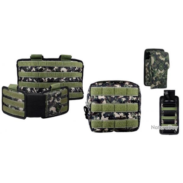 NXe Extraction Base Battlepack + Sac de cargaison + Sac multi + Sac  grenades - camouflage digi