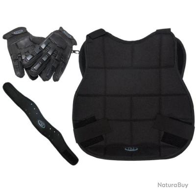 Annonce billes paintball : Nouvel ensemble de protection pour paintball de la marque Legion - noir avec gants &agrave; doigts complets