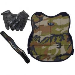 Nouvel ensemble de protection de paintball New Legion - camouflage avec gant à doigts complets