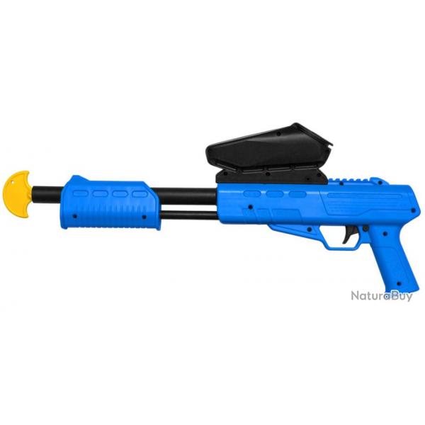 Marqueur Blaster Kids Gotcha Gun / Fusil cal. 50 (0,5 J) avec chargeur - bleu