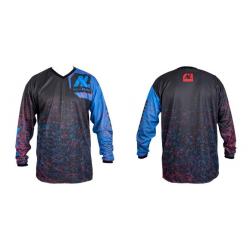 Nouveau maillot de paintball ultime Pro de la New Legion - rouge/bleu - M/L